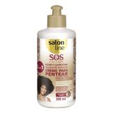 Creme Para Pentear Salon Line SOS Cachos Rícino E Queratina 300ml