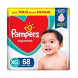 Fralda Descartável Pampers Supersec Jumbo XG 68 Unidades
