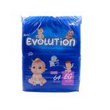 Fralda Descartável Evolution Econômico Hiper EG Com 64 Unidades