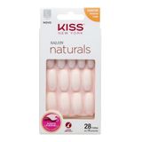 Unha Postiças Kiss Ny Salon Naturals Bailarina Longo