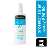 Protetor Solar Neutrogena Spray Sun Fresh FPS50 180ml