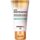 Protetor Solar Facial L'Oréal  UV Defender Antioleosidade FPS60 40g
