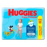Fralda Huggies Tripla Proteção Hiper Xxg 66 Tiras