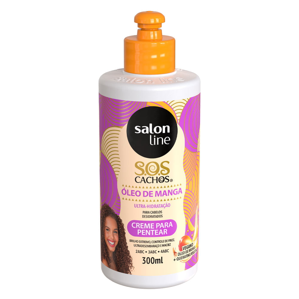 Creme Para Pentear Salon Line S.o.s Óleo De Manga 300ml