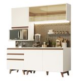 Cozinha Reims 180002 Com Armário E Balcão Branco