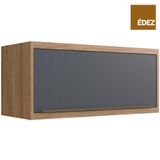 Aéreo Cozinha Modular 100% Mdf Édez Une, 1 Porta, Grafite E Louro Freijó