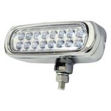 Farol de Milha Silm Estrobo Cromado 16 Leds Branco 12v