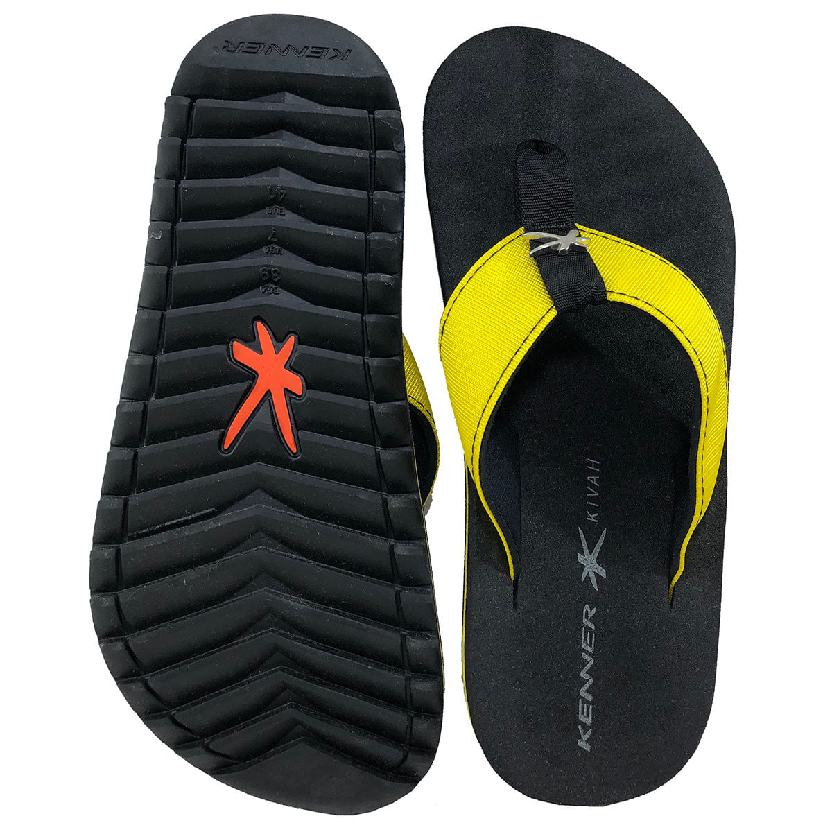 Sandália Kenner Kivah Line Colors HKK Masculina - Preto e Sandália Kenner Kivah Line Colors HKK Masculina - Preto e