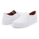 Tênis Slip On Flatform Feminino Liso Conforto Dia a Dia Leve