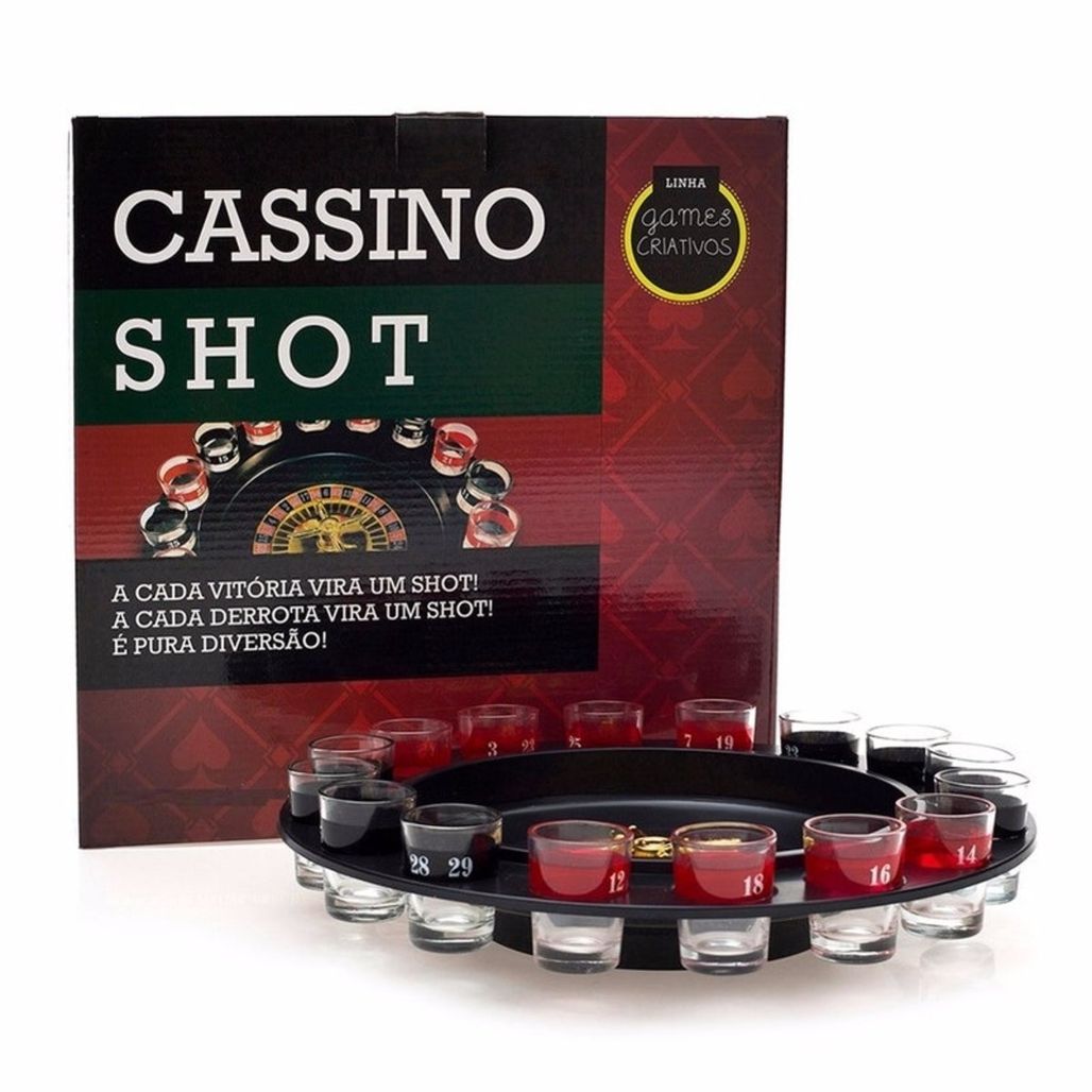 Cassino Roleta Jogo Shot - Drink 16 Copos Bebida Destilado em
