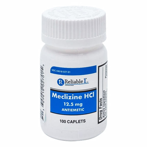 Meclizine Hcl 100 Cápsulas Da Reliable1 (pacote Com 2)