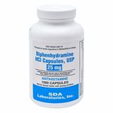 Difenidramina Hcl 1000 Cápsulas Da Sda Labs (pacote Com 4)