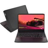 Notebook Lenovo Ideapad Gaming 3 82MJ000-1BR R7 Memória 8 GB 256 GB SSD Windows 11 Preto