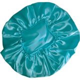Nobrand - Touca De Cetim Camada Simples Antifrizz Verde Água