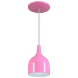 Pendente Gota Teat Luminária Lustre Alumínio Rosa - Rei Da Iluminação