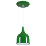 Pendente Gota Teat Luminária Lustre Alumínio Verde - Rei Da Iluminação