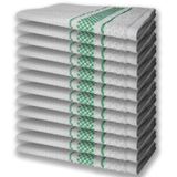 12 Panos De Prato Atoalhado Felpudo Premium Verde