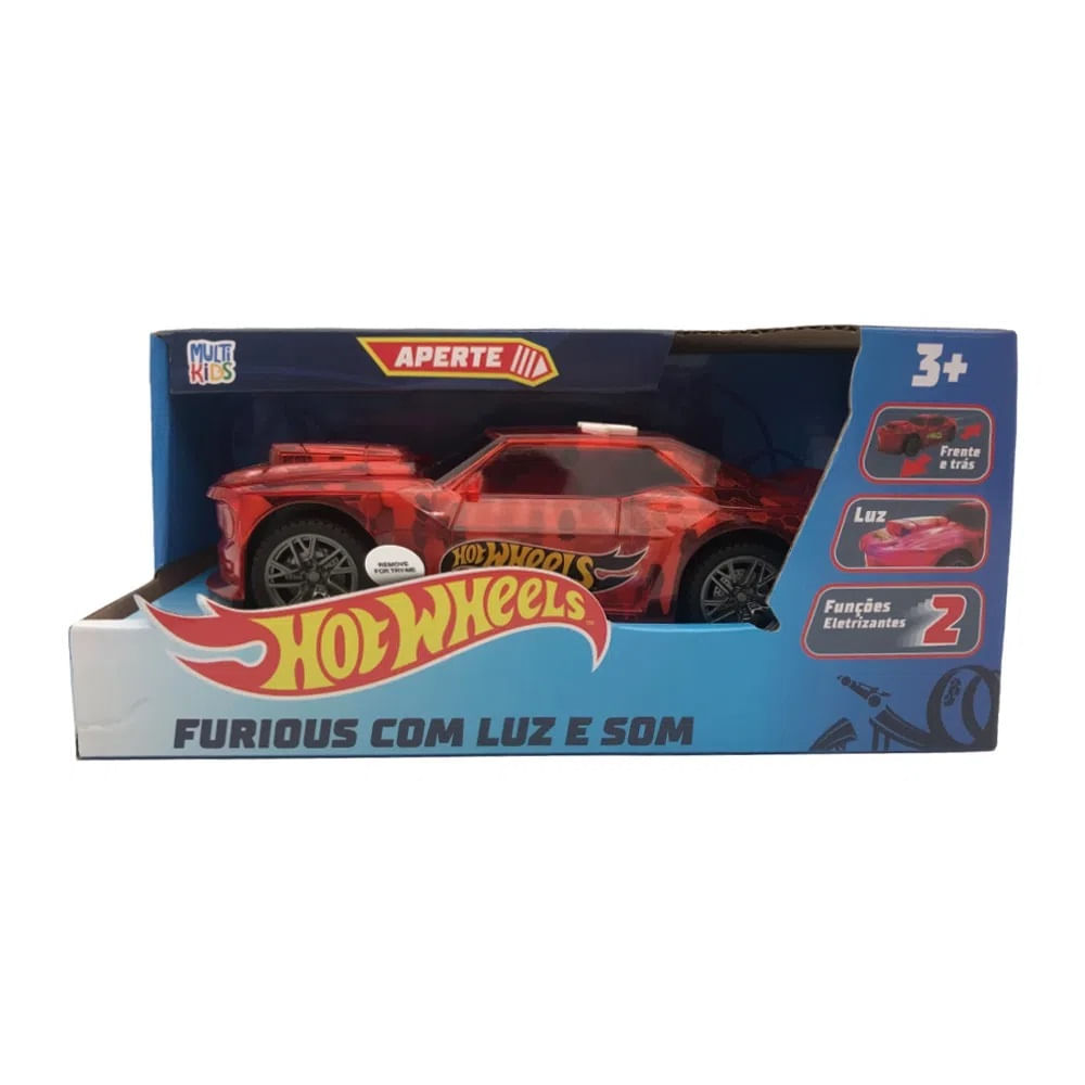 Hot Wheels Carro Furious Vermelho Com Luz E Som - Br1825