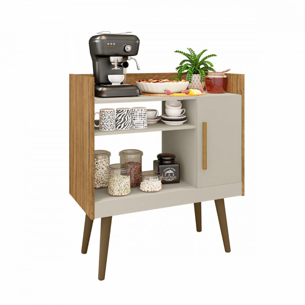 Aparador Café Ii 1 Porta 1 Prateleira Pés Palito Bechara