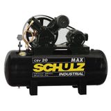 Compressor Schulz CSV20MAX 200Lts 175Psi/12.3BAR 5cv 220/380v Monofásica