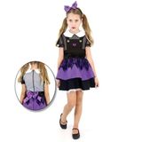 Fantasia Boneca Do Mal Vestido Infantil Com Tiara - Halloween M