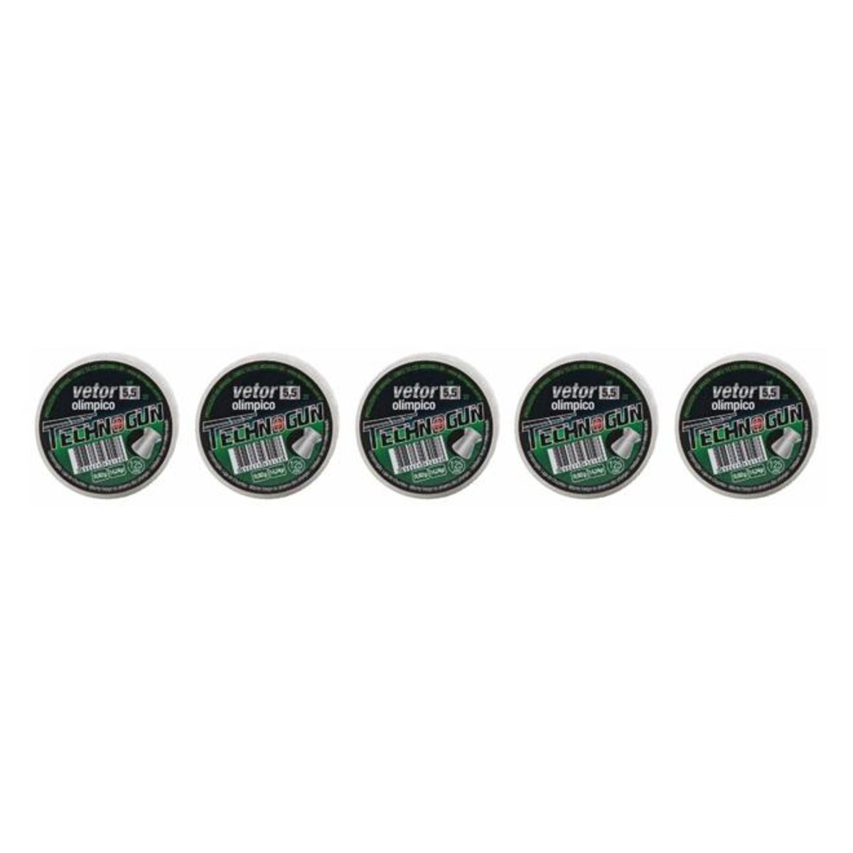 Chumbinho 5.5 mm Technogun Vetor Olímpico - 125 unidades ¿ Kit com 5 Unidades Menor preço em Chumbinho 5.5 mm Technogun Vetor Olímpico - 125 unidades ¿ Kit com 5 Unidades