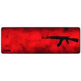 Mouse Pad Gamer Rise Mode Ak47 Red Extended Borda Costurada (900x300mm) - Rg-mp-06-akr