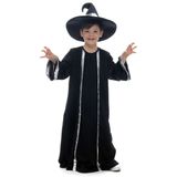 Fantasia Feiticeiro Mago Infantil Com Chapéu - Halloween G