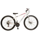 Bicicleta Aro 29 Freio a Disco 21 Marchas, Quadro 18,5 Wendy Branca/Vermelho - Ello Bike