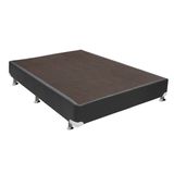 Cama Ortobom Box Base Americana Couríno Cinza 23 Queen - 1,58x1,98x0,23