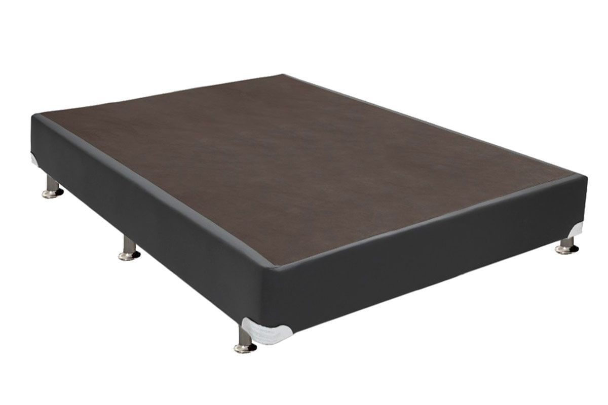 Cama Ortobom Box Base Americana Couríno Cinza 23 Queen - 1,58x1,98x0,23