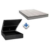 Conj-Colchão Paropas Conforto Firme+Cama Baú Casal 138