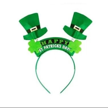 Tiara Irlandes Com Cartola Verde