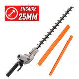 Aparador De Ceca Viva Articulado Kawashima Kw Ae-18 Eixo 7x7 Ângulo De Ajuste De Lâmina 180 Graus Para Roçadeira Com Haste 2,5cm