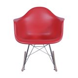 Cadeira Eames De Balanco Vermelha - Or Design