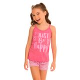 Pijama Infantil Feminino Happy Evanilda Rosa 8