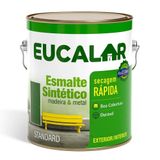 Tinta Esmalte Eucalar Brilhante Platina 3600ml