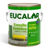 Tinta Esmalte Eucalar Brilhante Preto 3,6 Litros