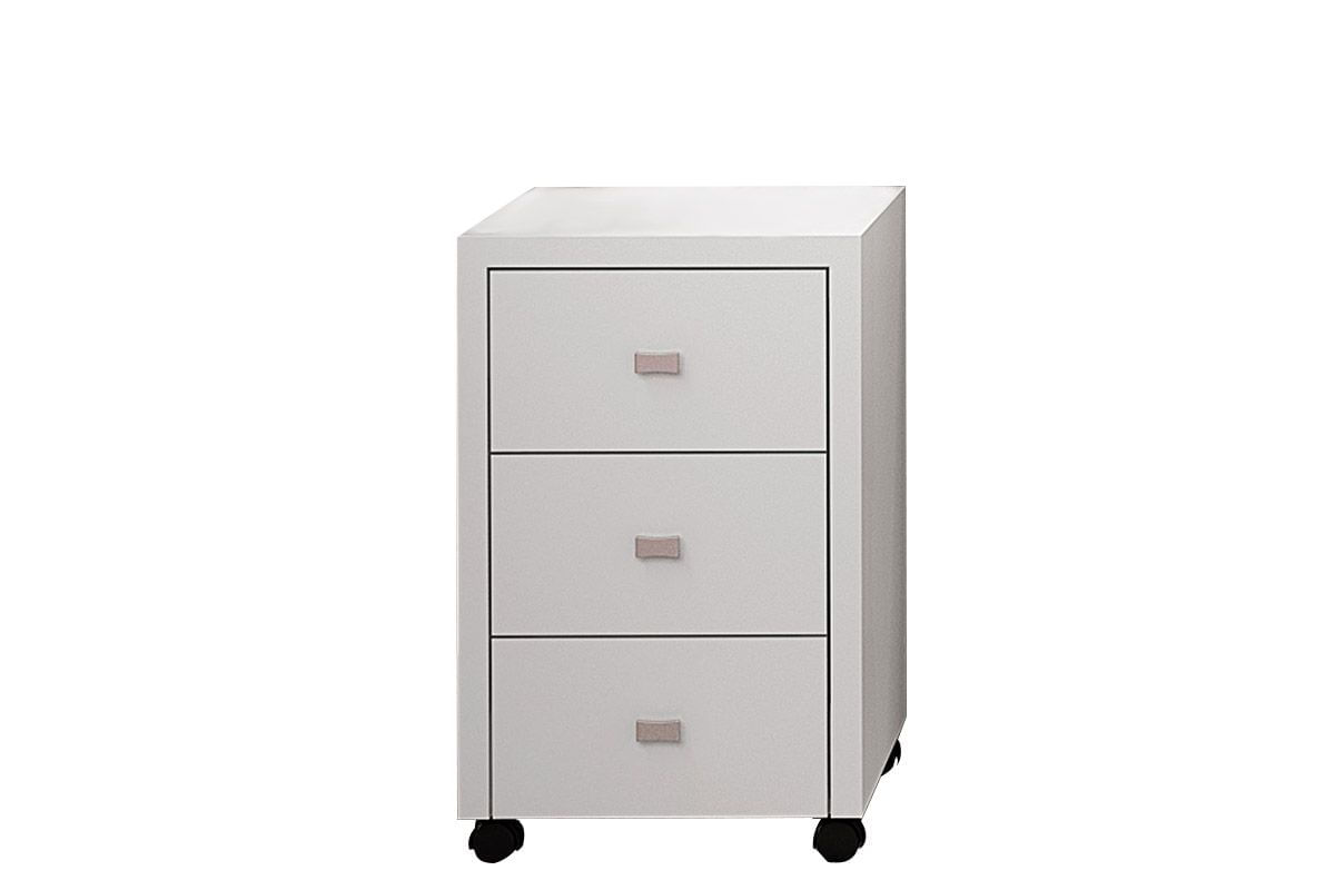 Gaveteiro de Mesa p/ Escritório Tecno Mobili ME4108 Cor Branco