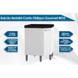 Gabinete Bertolini Gourmet 7115 Canto Oblíquo Dir Branco