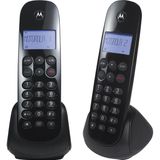 Telefone sem Fio com Ramal e Identificador Dect 6.0 Motorola MOTO700-MRD2 Preto