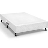 Cama Box Castor Poli Branco Casal - 1,28x1,88x0,23