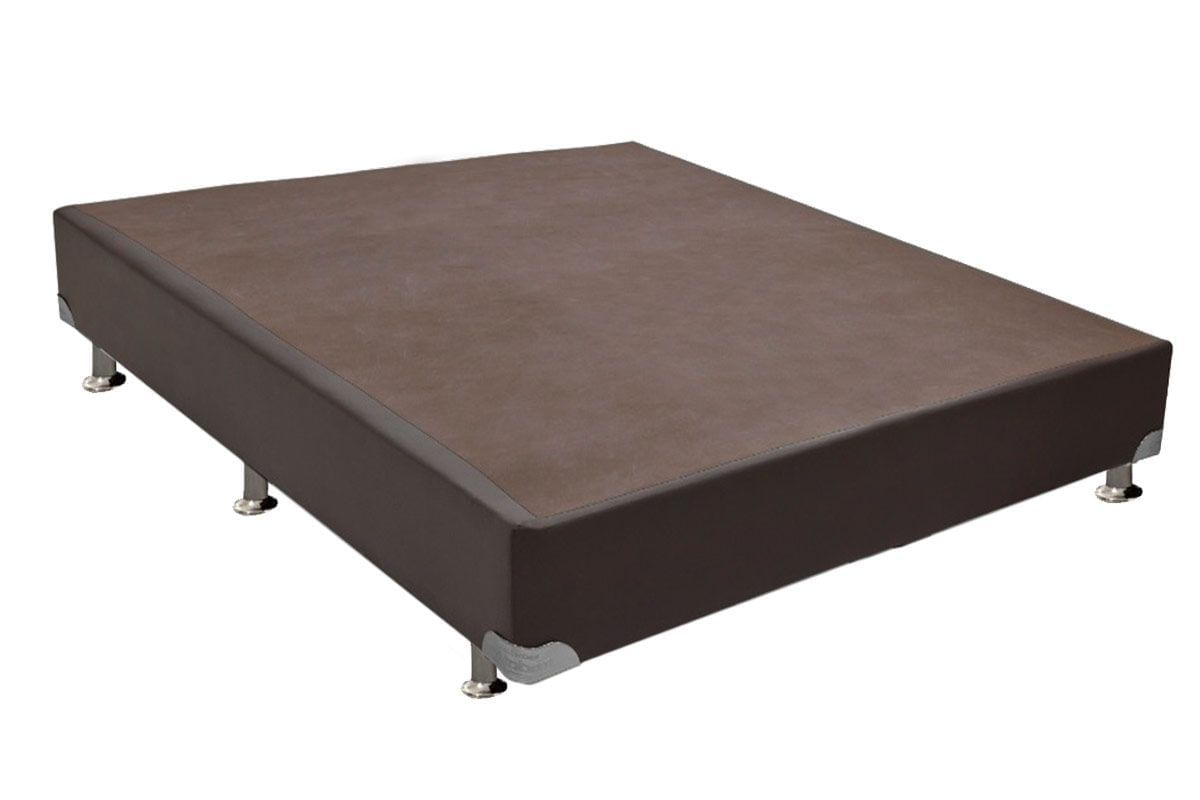 Cama Ortobom Box Base Americana Couríno Rosolare Marrom 23 King - 1,86x1,98x0,23