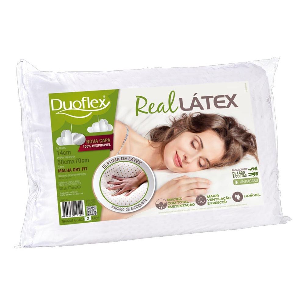 Travesseiro Duoflex Real Látex LS1104 50x70 50x70