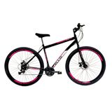 Bicicleta Aro 29 Shimano Freio a Disco 21M. Velox Preto/Pink - Ello Bike
