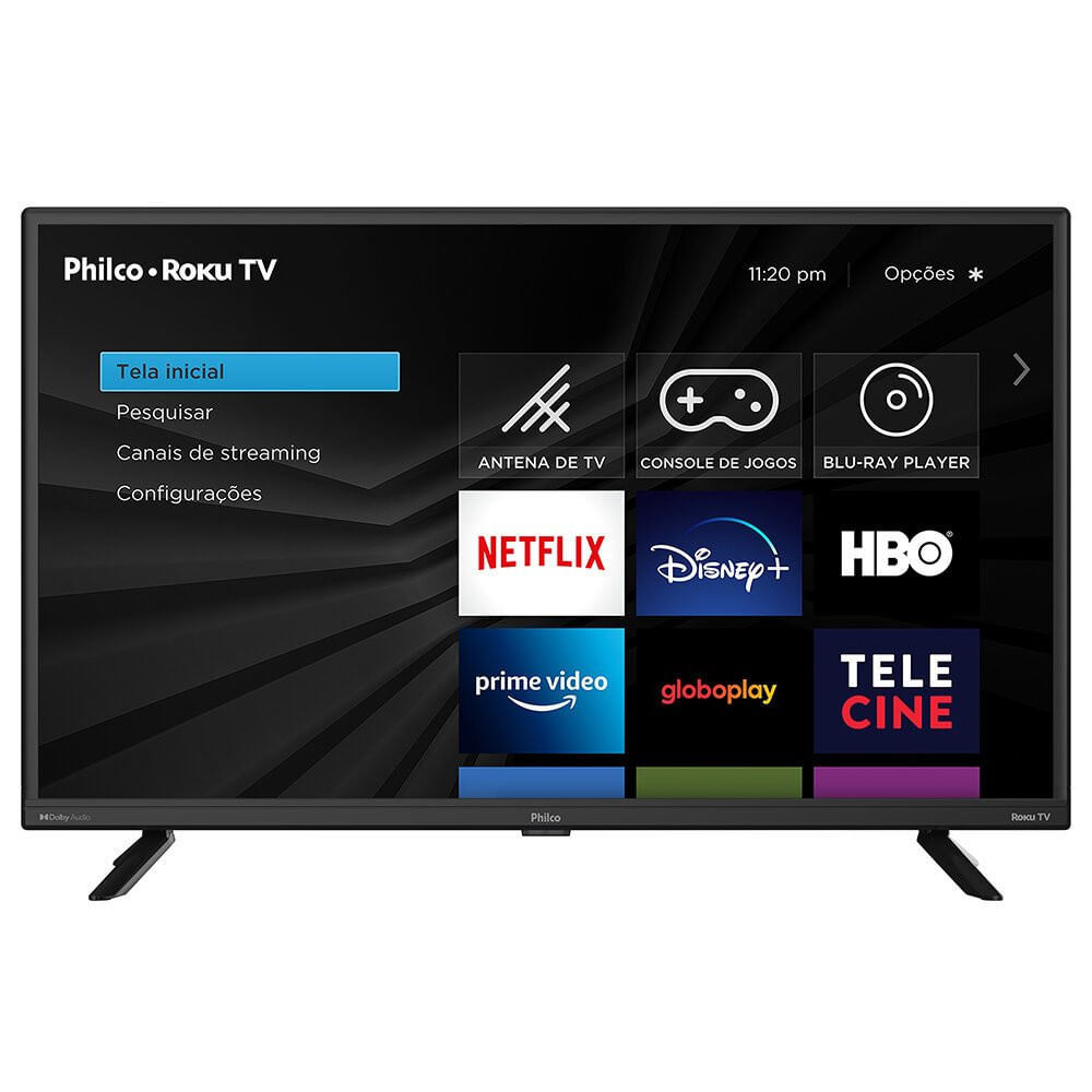 Smart Tv Led 32 Polegadas Roku 2 Hdmi 1 Usb Wifi Ptv32g70rch Philco