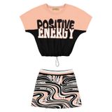 Conjunto Infantil Feminino Energy Trick Nick Laranja 4