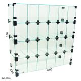 Baleiro Modulado Em Vidro - 0,60 X 0,60 X 0,20