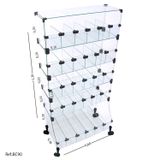 Baleiro Expositor Modulado Em Vidro - 0,60 X 1,20 X 0,30 Com Rodizio
