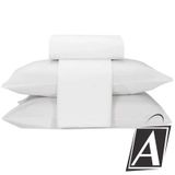 Jogo De Cama Queen Teka 100% Algodão 150 Fios Branco 4 Peças
